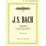 Three Gamba Sonatas, BWV 1027-29, viola and piano (Forbes); Johann Sebastian Bach (C. F. Peters)
