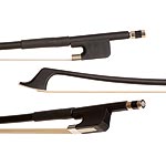 Glasser Standard Fiberglass French 1/4 Bass Bow, Black
