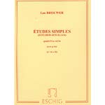 Etudes Simples for guitar, volume 4; Leo Brouwer (Editions Max Eschig)