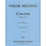 Concerto in G Major, Op. 34, for violin and piano; Oskar Rieding (Butorac)
