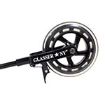 Glasser Bass Transport Wheel with Brake: 8mm Shaft