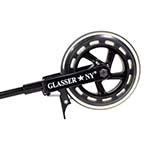 Glasser Bass Transport Wheel with Brake: 9.5mm Shaft