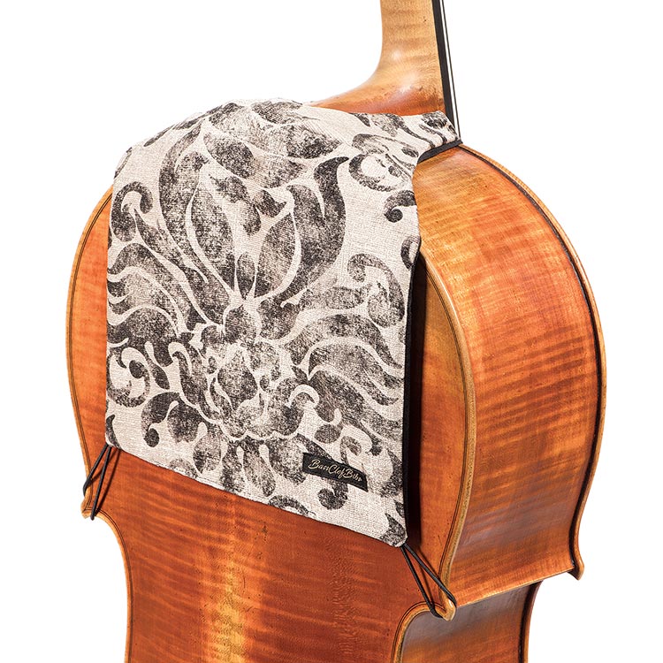 Cellobib: Symmetry - Charcoal and Light Brown design