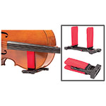 CelloGard Foldable Cello Stand with Red Sleeves and Carrying Case, for 1/2 - 4/4 size