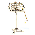 Music Stand Ornament, Gold