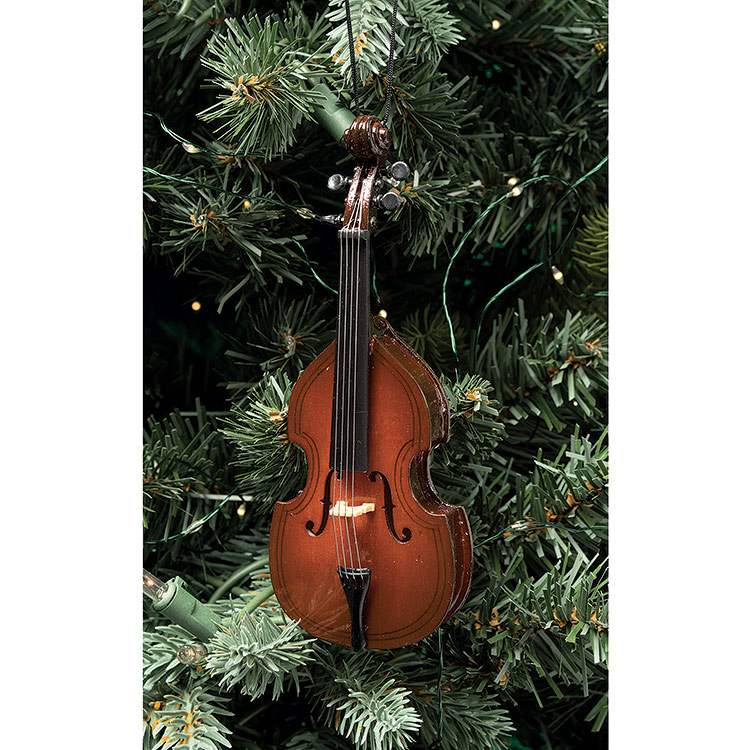 Upright Bass Ornament, 5""