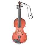 Wood Violin Holiday Ornament