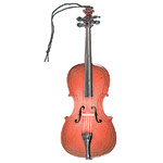 Wood Cello Holiday Ornament