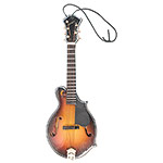 Wood Mandolin Holiday Ornament