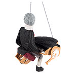 Beethoven with Piano Felt Ornament