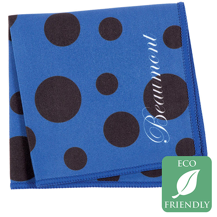 Beaumont Blue Polka Dot Microfiber Small Polishing Cloth