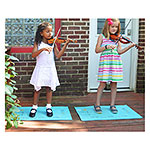 Twinkle Mat Violin Practice Aid with Felt Foot Stickers, Large