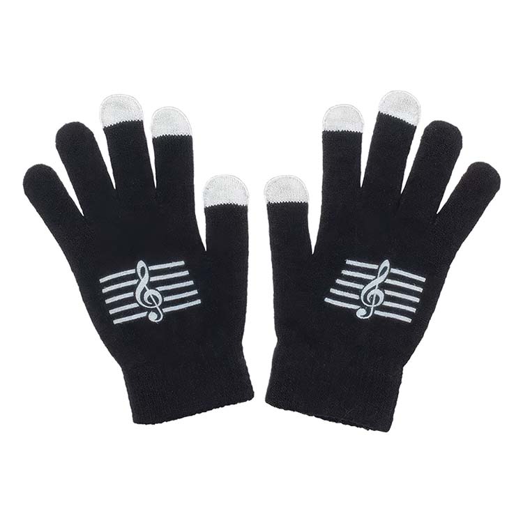 Gloves, G-Clef Touchscreen, Black