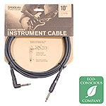 D'Addario Classic 10' Right Angle Instrument Cable