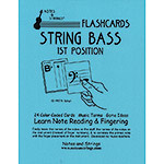 Bass 1st Position Classroom Size Unlaminated Flashcards