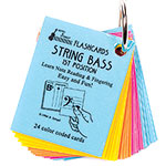 Bass 1st Position, Mini Size Laminated Flashcards