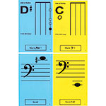 Cello 1st Position Classroom Size Unlaminated Flashcards
