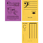 Cello 1st Position Regular Size Unlaminated Flashcards