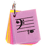 Cello 1st Position Mini Size Laminated Flashcards