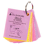 Cello 1st Position Mini Size Laminated Flashcards