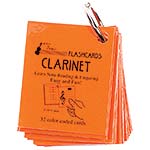 Clarinet Mini Size Laminated Flashcards on a Ring