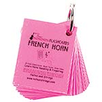 French Horn Mini Size, Laminated Flashcards