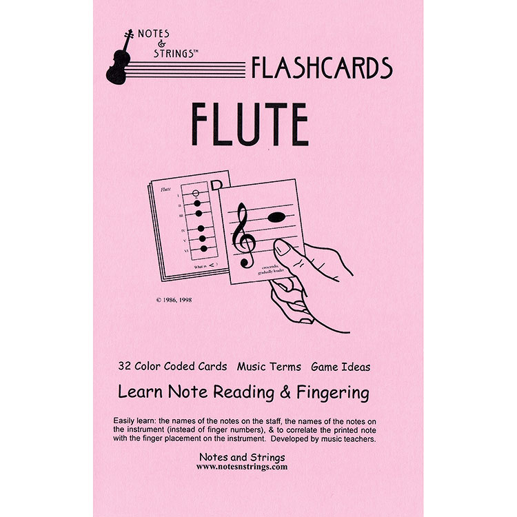 Flute Classroom Half Size Unlaminated Flashcards