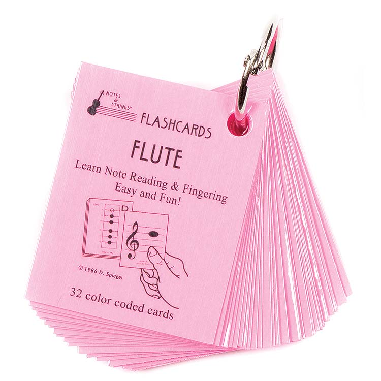 Flute Mini Size, laminated Flashcards