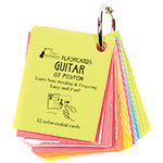 Guitar 1st Position Mini Size, Laminated Flashcards