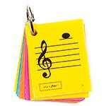 Mandolin Mini Size, Laminated  Flashcards