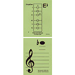 Saxophone Regular Size Unlaminated Flashcards