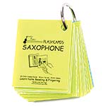 Saxophone Mini Size, Laminated Flashcards