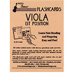 Viola 1st Position Regular Size Laminated Flashcards