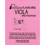 Viola 3rd Position Classroom Size Unlaminated Flashcar