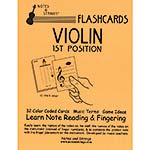 Violin 1st Position Regular Size Unlaminated Flashcard