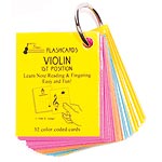 Violin 1st Position Mini Size, Laminated Flashcards