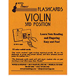 Violin 3rd Position Regular Size Unlaminated Flashcard