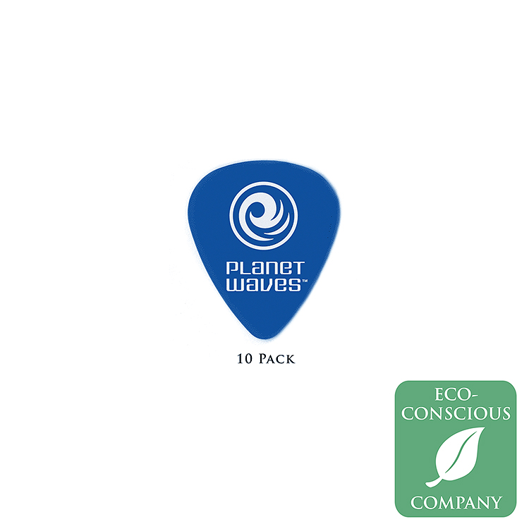 D'Addario Duralin Guitar Pick, Standard Shape Medium/Heavy 1.0mm, 10 Pack