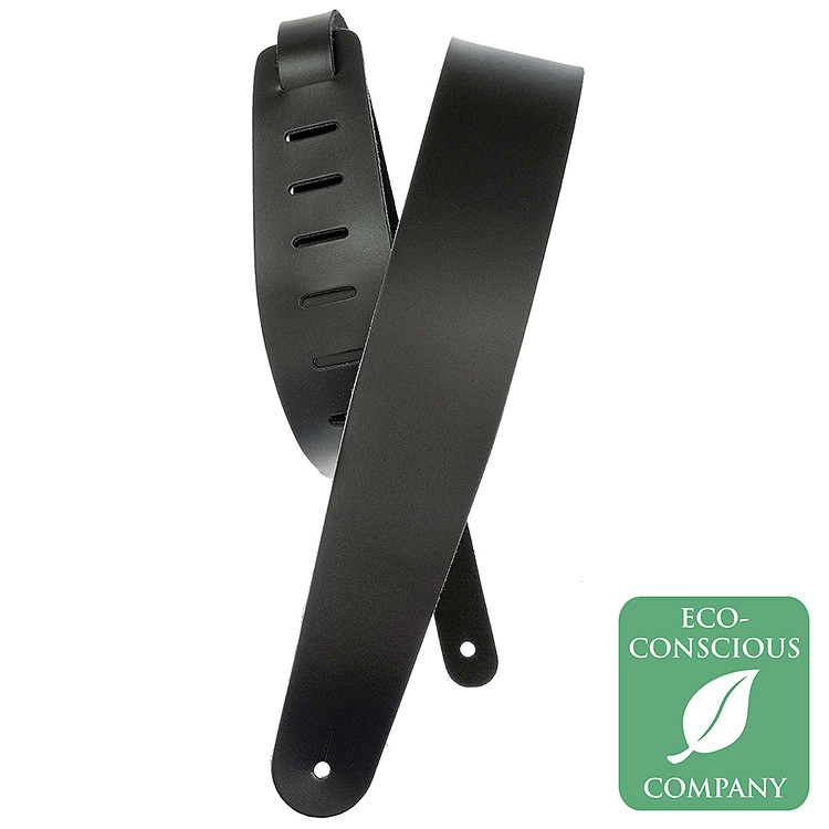 D'Addario Classic Leather Guitar Strap - Black