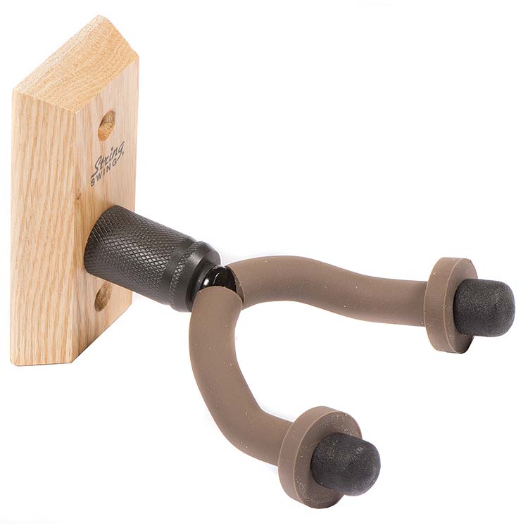 String Swing CC01 Guitar Hanger with Oak Mounting Base