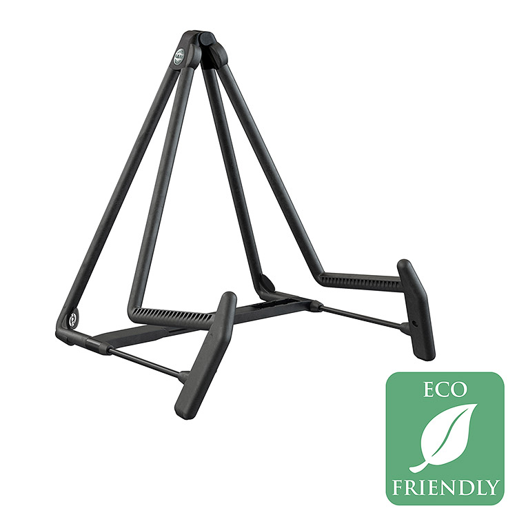 K&M 17580 Heli 2 Acoustic Guitar/Cello Stand, Black