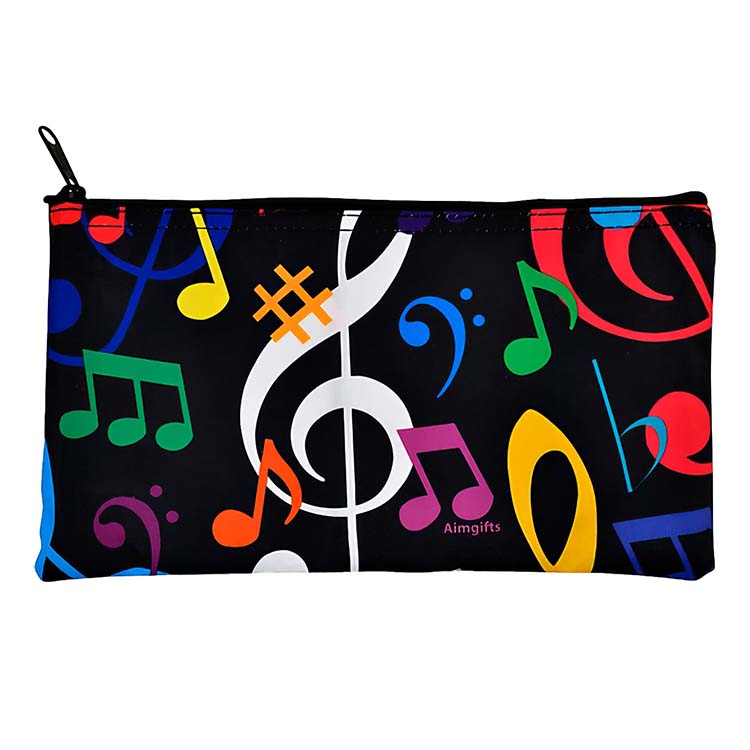 Music Notes Zipper Pouch