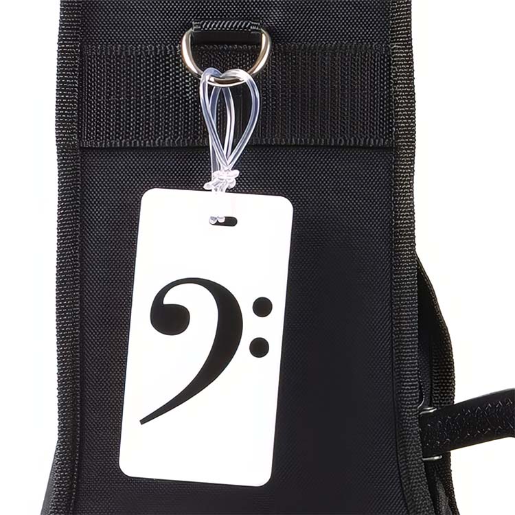 Bass Clef Case Name Tag
