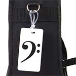Bass Clef Case Name Tag