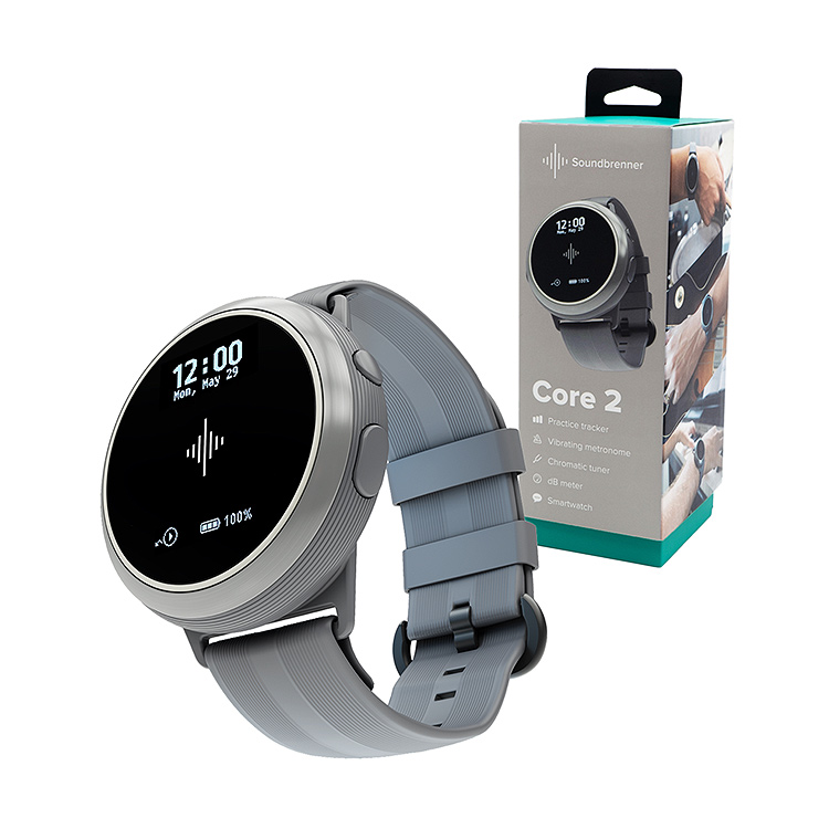 Soundbrenner Core 2 Wearable Smart Metronome, Gray