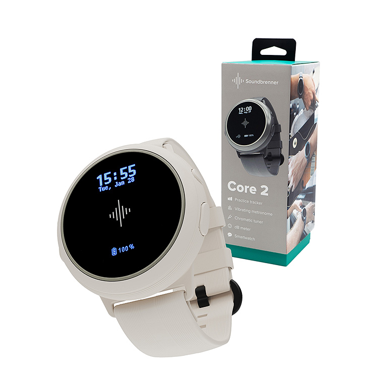 Soundbrenner Core 2 Wearable Smart Metronome, Ivory