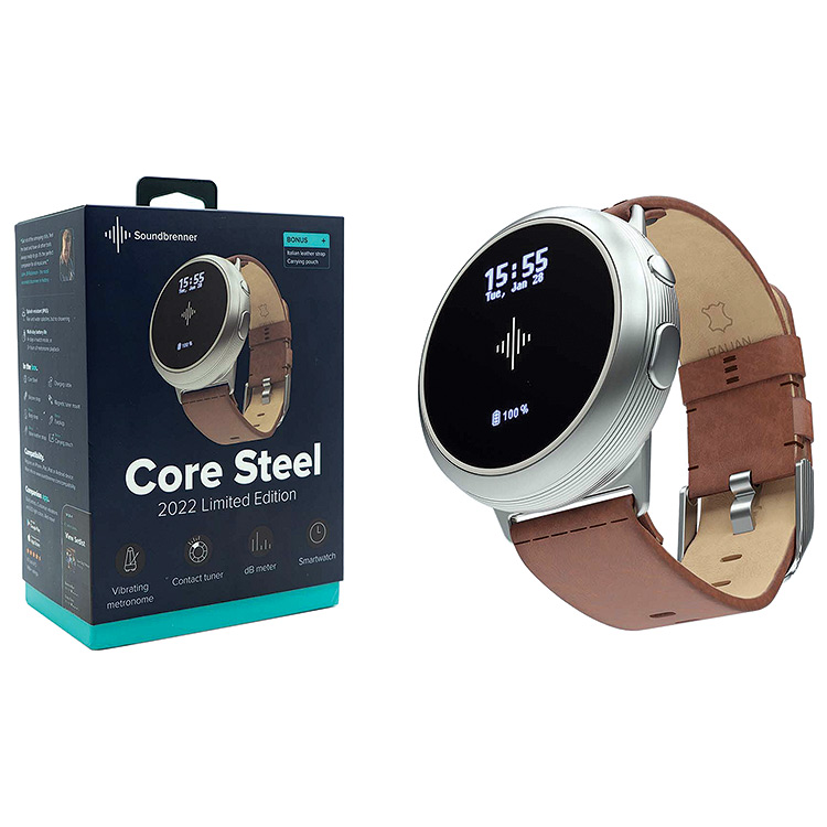 Soundbrenner 2022 Limited Edition Core Steel Smart Metronome with Watch