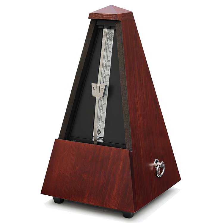 Wittner Traditional Metronome: Mahogany, Matte Finish