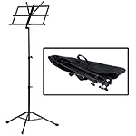 Boston MS21 Black Folding Music Stand with Bag