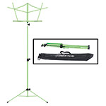 Hamilton KB900 Green Deluxe Folding Music Stand with Bag